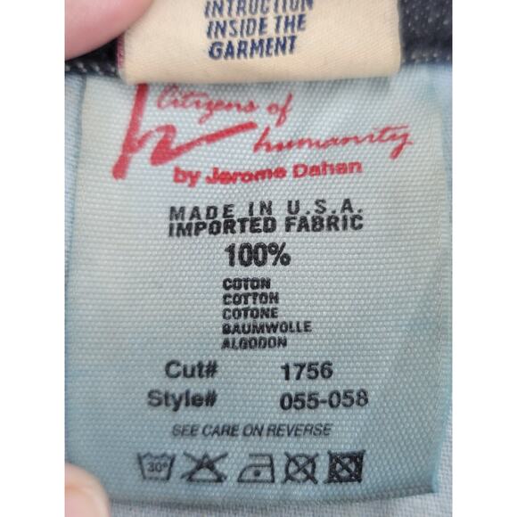 Citizens of Humanity Women’s Cropped Wide Leg Jeans Size 29 Y2K Utility Style - Picture 2 of 4